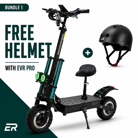EVR Pro 3.0 Off-Road Electric Scooter - 50 MPH - Dual 1600W Motors - 35 Mile Range