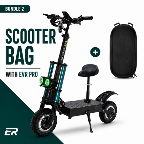 EVR Pro 3.0 Off-Road Electric Scooter - 50 MPH - Dual 1600W Motors - 35 Mile Range