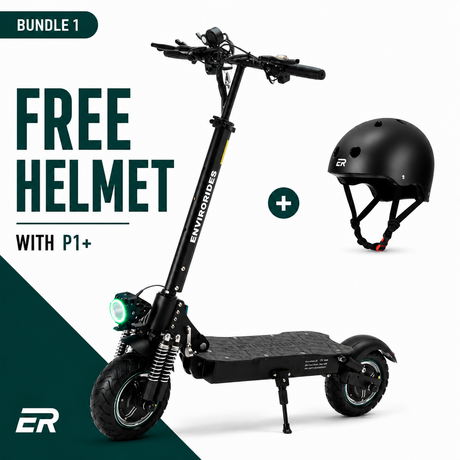 P1+ 2.0 Electric Scooter - 40 MPH - Dual 1200W Motors - 35 Mile Range