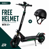 X1+ electric scooter with helmet bundle