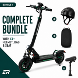 X1+ electric scooter with adjustable seat bundle
