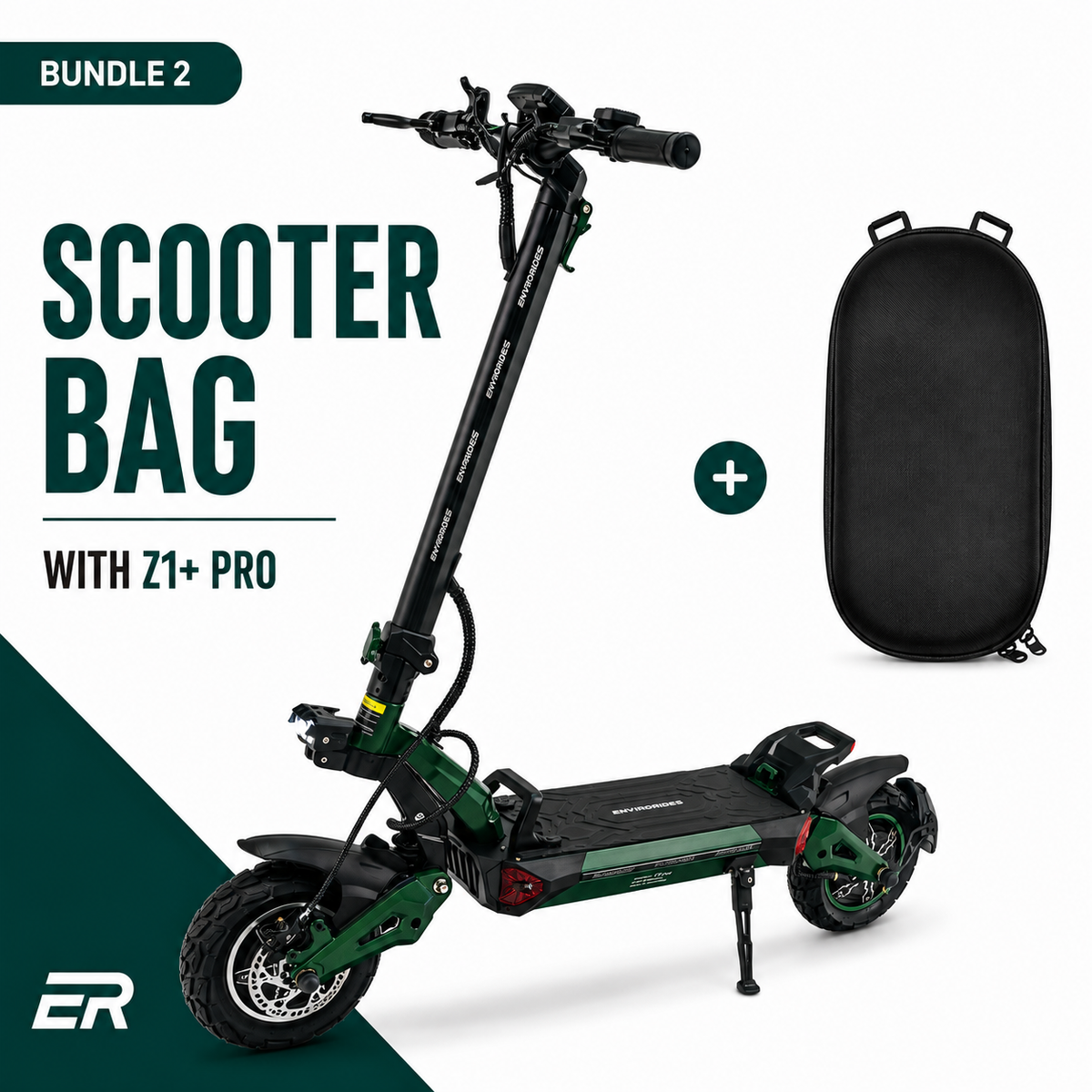 Z1+ Pro electric scooter with storage bag bundle