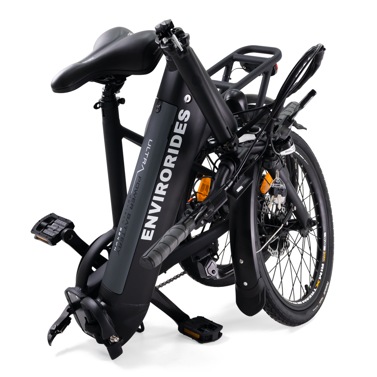 Ezi Stow Folding Step Through Electric Bike Long Range 55 Miles