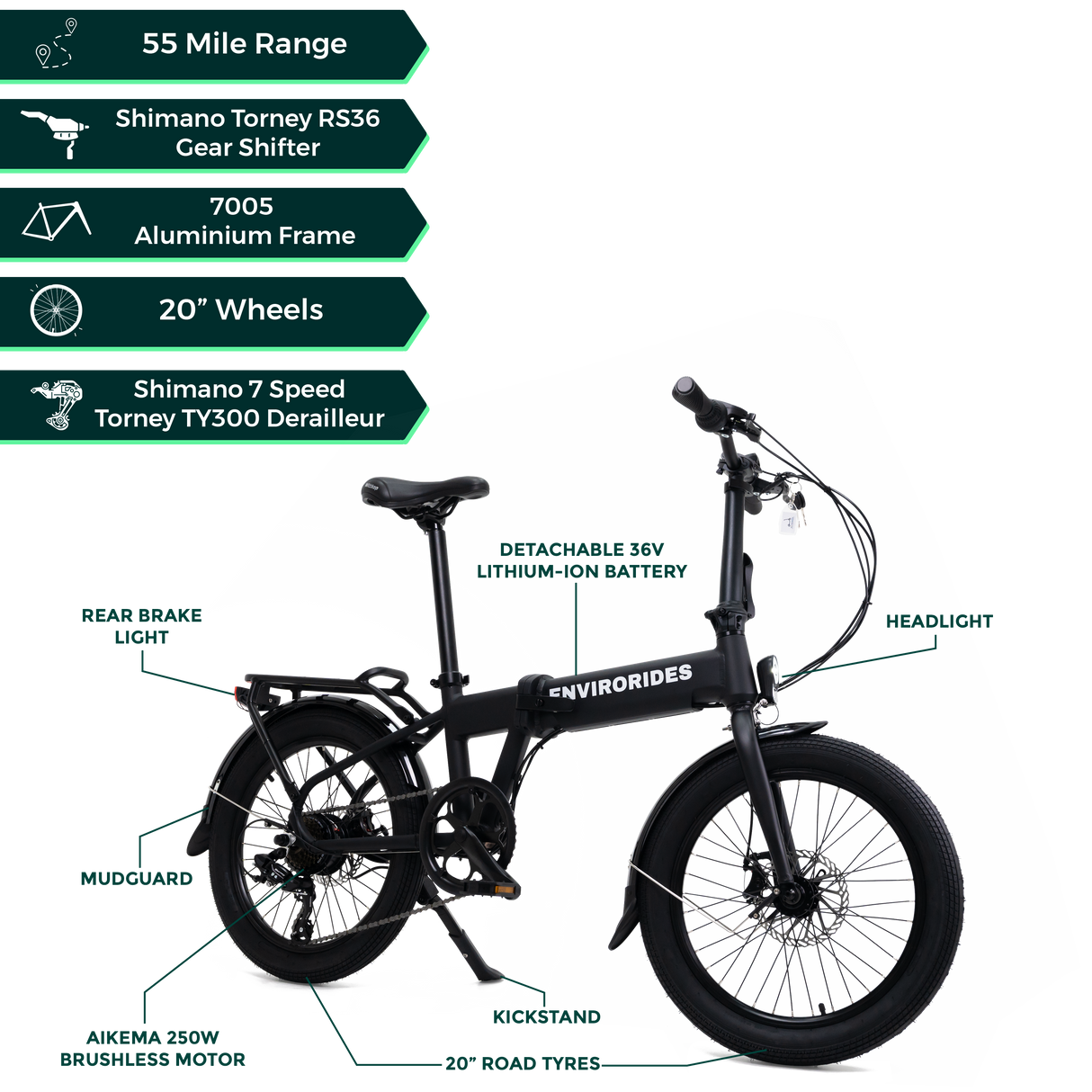 Ezi Stow Pro Folding Electric Bike | EnviroRides